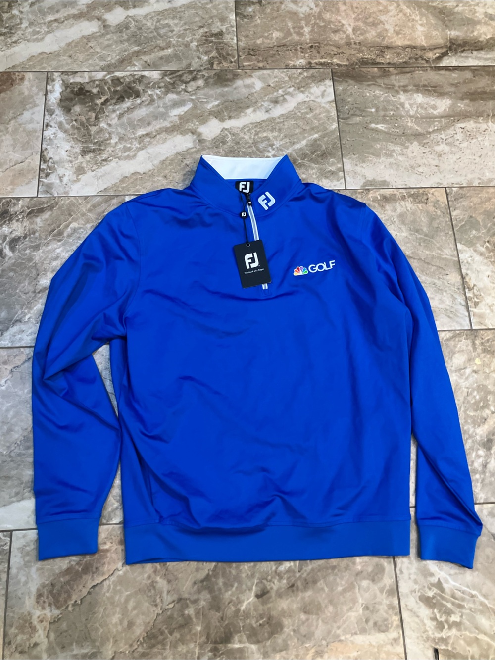 FOOTJOY 1/4 zip NBC Golf pullover NWT